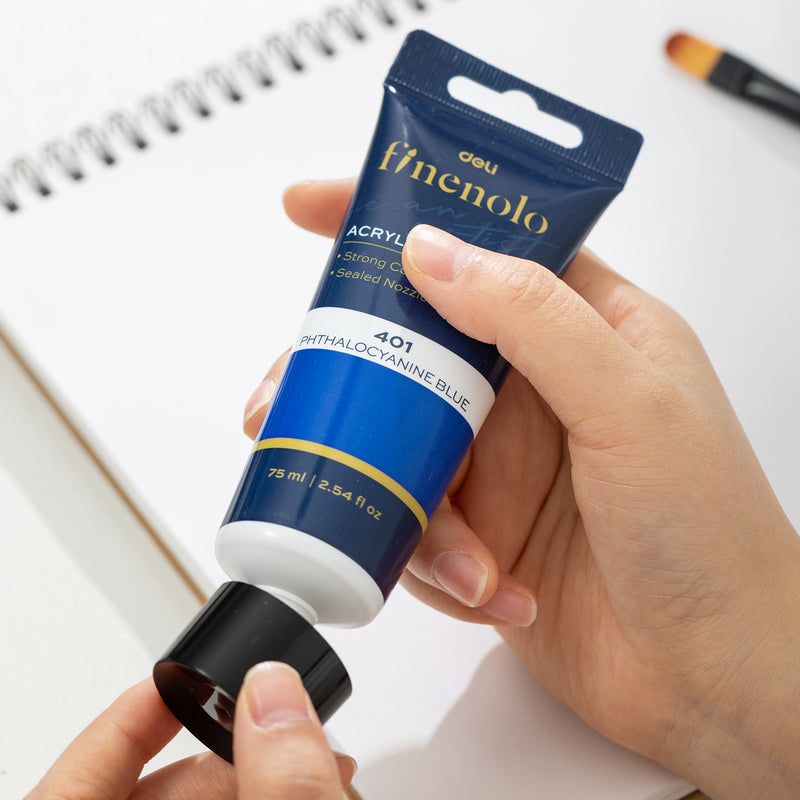 Culori Acrilice 75 ml Roșu Deli
