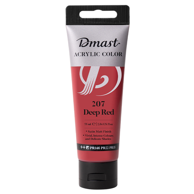 Culori Acrilice Profesionale 75 ml DMast Roșu Intens 207