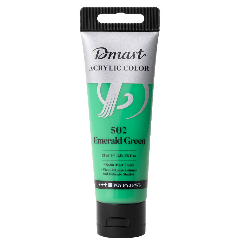 Culori Acrilice Profesionale 75 ml DMast Verde Smarald 502