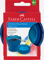 Cutie Apă Click-Go Albastră Faber-Castell