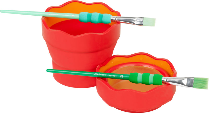 Cutie Apă Click-Go Roșie Faber-Castell
