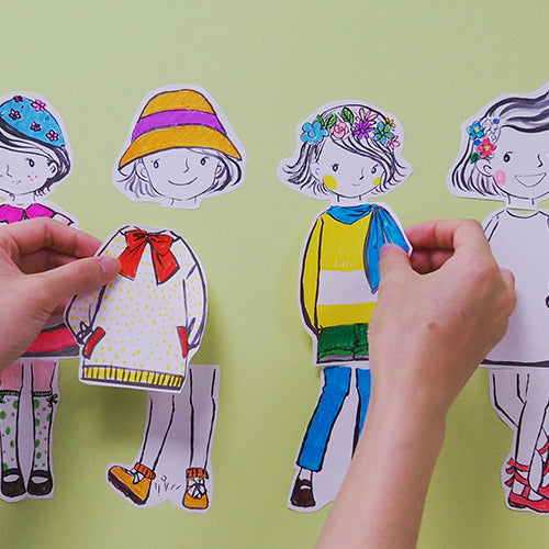 Cutie Creativă cu Role pentru Colorat Little Designer Primăvară 3 Buc/Set Stick'n