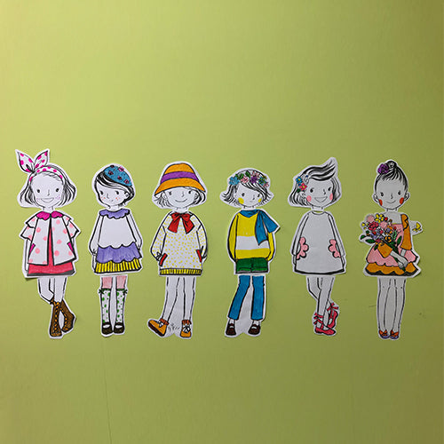 Cutie Creativă cu Role pentru Colorat Little Designer Primăvară 3 Buc/Set Stick'n