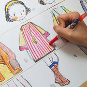 Cutie Creativă cu Role pentru Colorat Little Designer Toamnă 3 Buc/Set Stick'n