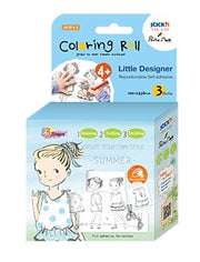 Cutie Creativă cu Role pentru Colorat Little Designer Vară 3 Buc/Set Stick'n