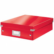Cutie Organizer Medie Roșie Click&Store 281x100x370mm - Leitz