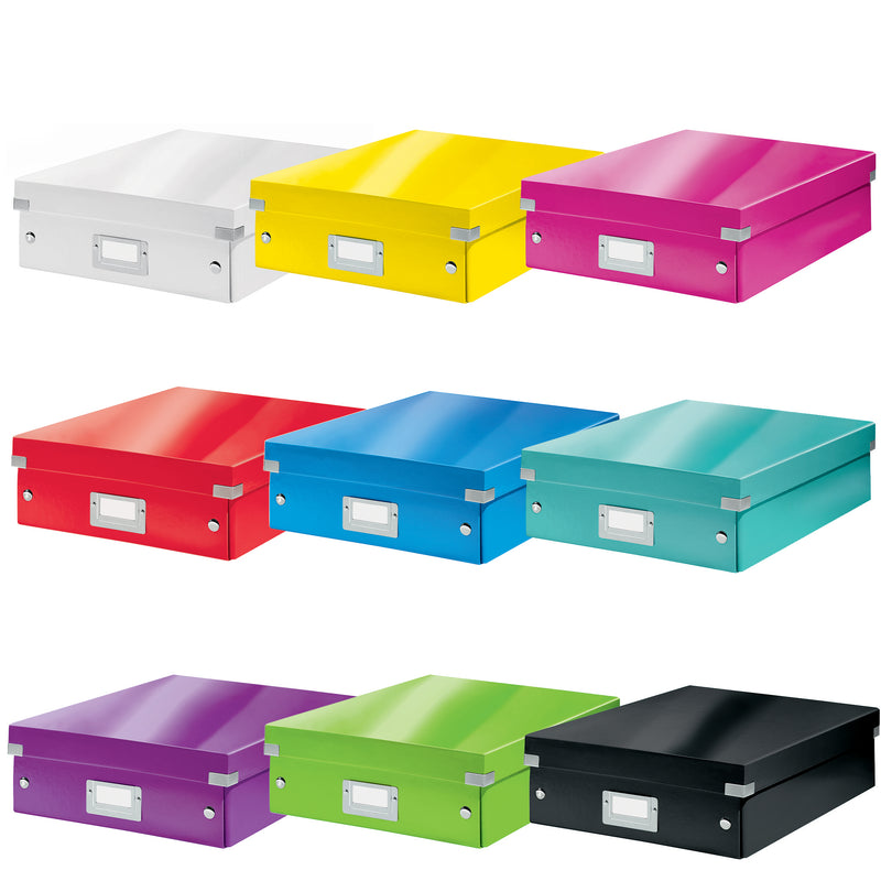 Cutie Organizer Medie Roșie Click&Store 281x100x370mm - Leitz