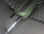 Cutter Mediu Verde Home Series cu Șină Metalică Deli