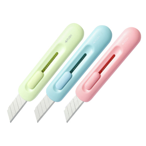 Cutter Mini Longreen Plastic Reciclat Culori Asortate Deli