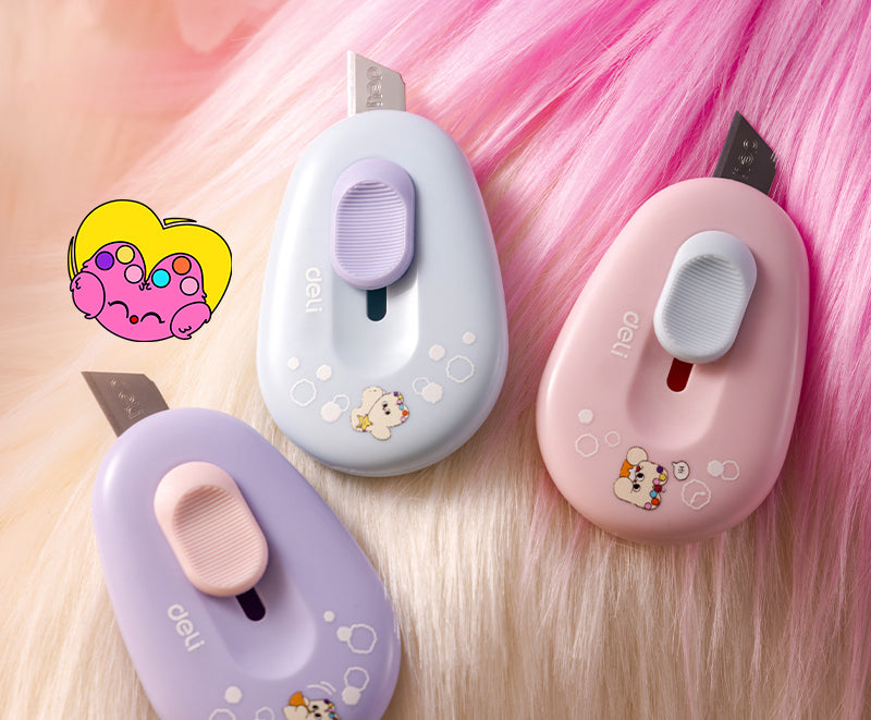 Cutter Mini Pastel M155 Culori Asortate Deli