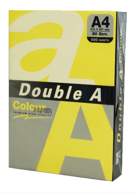 Hârtie Color Copiator A4 Intens 80g 500 Coli/Top Double A Galben Lemon