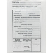 Decont de Cheltuieli Înregistrate A5 100 file Nebo