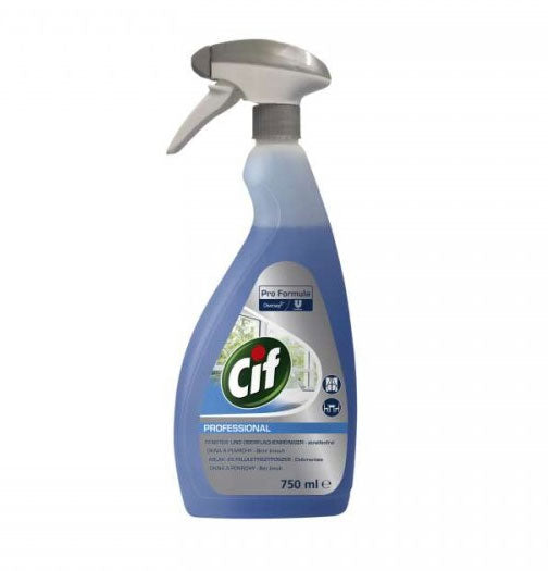 Detergent geamuri si suprafete Cif 750 ml cu pulverizator