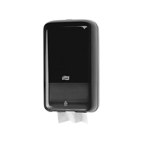 Dispenser hartie igienica intercalata Tork Elevation T3 bulk pack - Negru - imagine 3