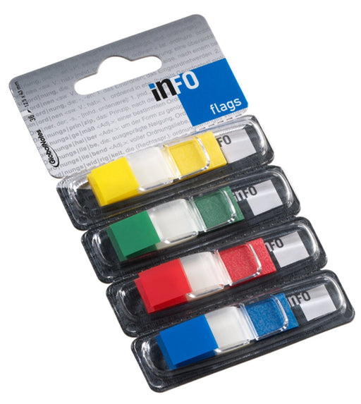 Dispenser Indecși 12,5x43 mm, 36 File/Culoare - Info Notes