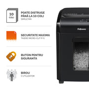 Distrugător Documente 10M Micro-Cut Fellowes