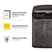 Distrugător Documente M-7CM Cross-Cut Fellowes