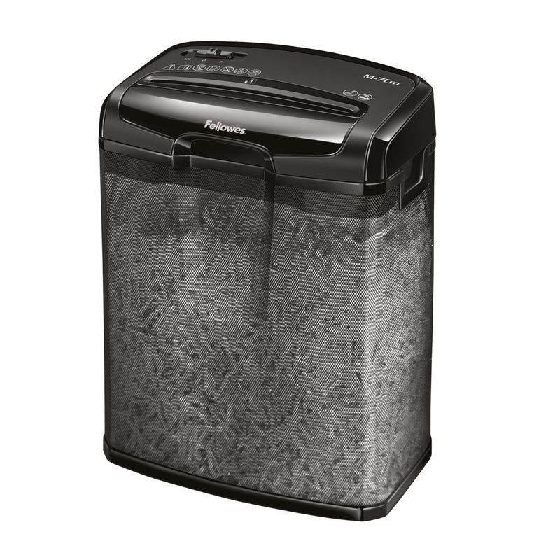 Distrugator Documente Fellowes M-7CM Cross-Cut P-4, 7 Coli - imagine produs