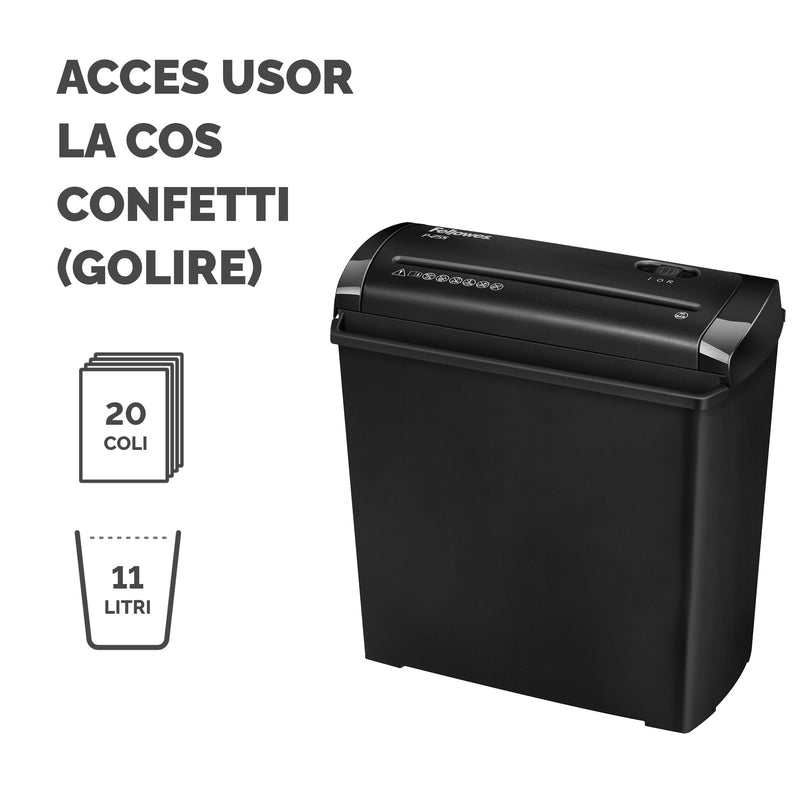 Distrugător Documente P25S Strip-Cut Fellowes