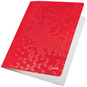 Dosar Carton Șină Roșu Wow Leitz pentru organizarea și arhivarea documentelor