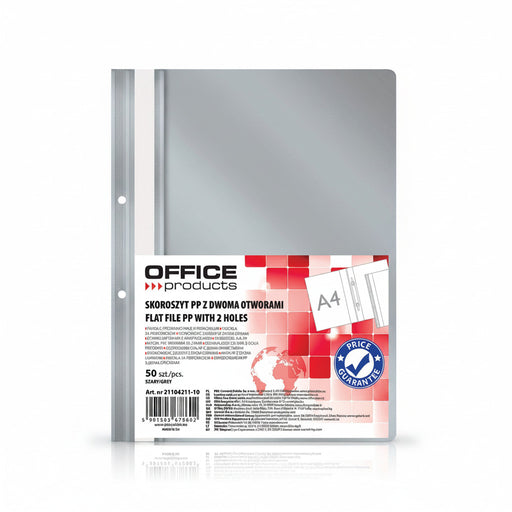 Dosar plastic cu șină gri Office Products format A4