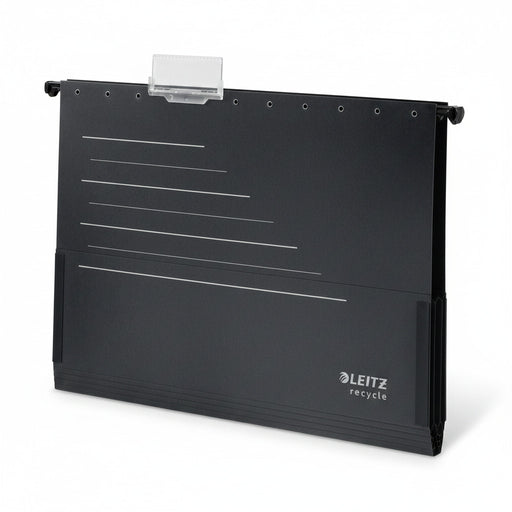 Dosar Suspendabil cu Burduf Negru Alpha Recycle marca Leitz