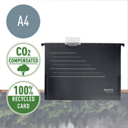Dosar Suspendabil cu Burduf Negru Alpha Recycle marca Leitz