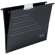 Dosar Suspendabil cu Burduf Negru Alpha Recycle marca Leitz