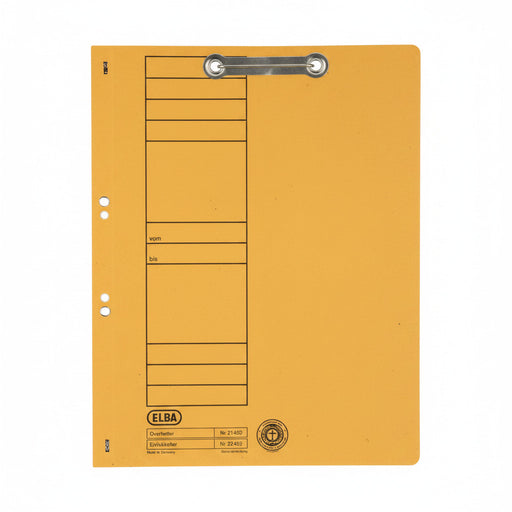 Dosar carton cu capse 1/1 ELBA Smart Line galben pentru organizarea și arhivarea documentelor