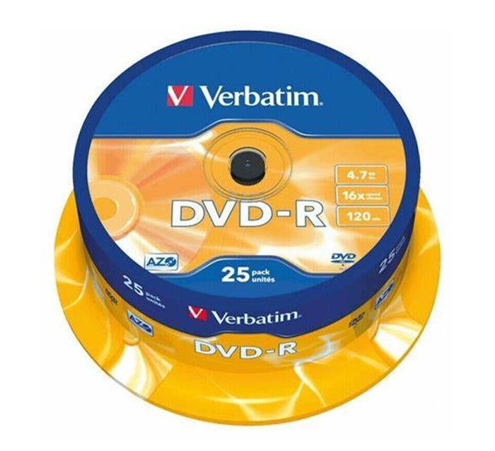 DVD-R 4,7 GB 16x 25 buc Verbatim