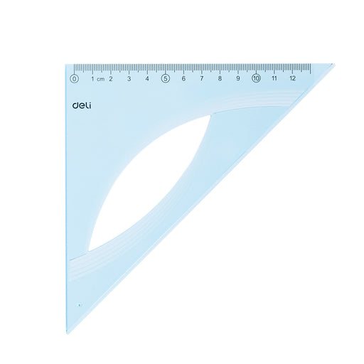 Echer 45 Grade Albastru Transparent Deli
