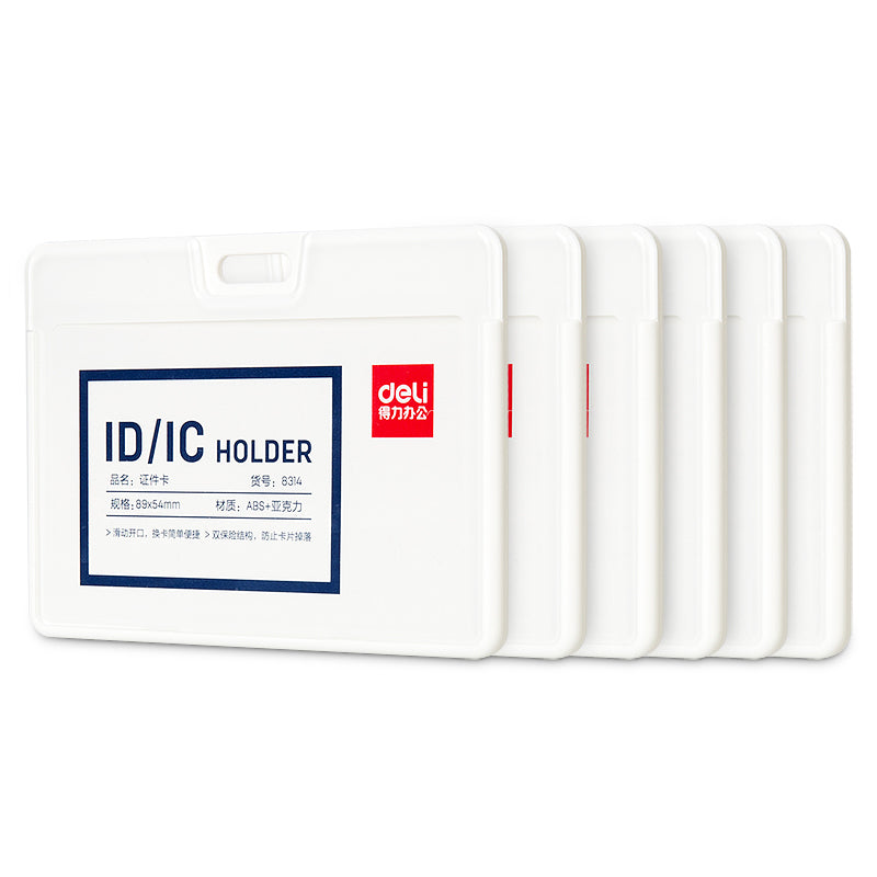 Ecuson Orizontal Rigid pentru Carduri 89 x 54 mm Deli
