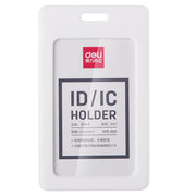 Ecuson Vertical din Silicon pentru Carduri 54 x 89 mm Deli