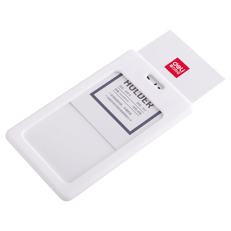 Ecuson Vertical din Silicon pentru Carduri 54 x 89 mm Deli