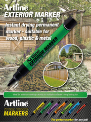 Marker pentru Exterior Vârf Rotund 1,5 mm Negru Artline