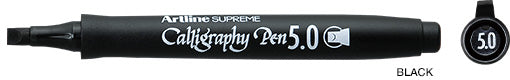 Marker Caligrafie Supreme Vârf Teșit 5 mm Negru Artline