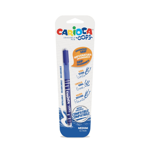 Pix Erasable Oops 0,7 mm Blister Carioca Albastru