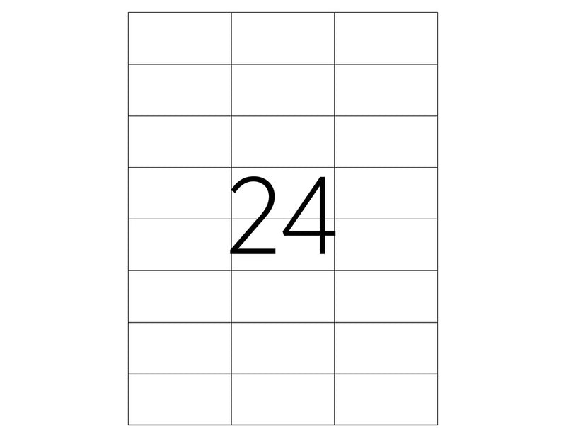 Etichete 24/A4 70 x 37,12 mm Colțuri Drepte 25 coli Tanex