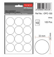 Etichete Rotunde 32 mm Albe 120 buc Tanex