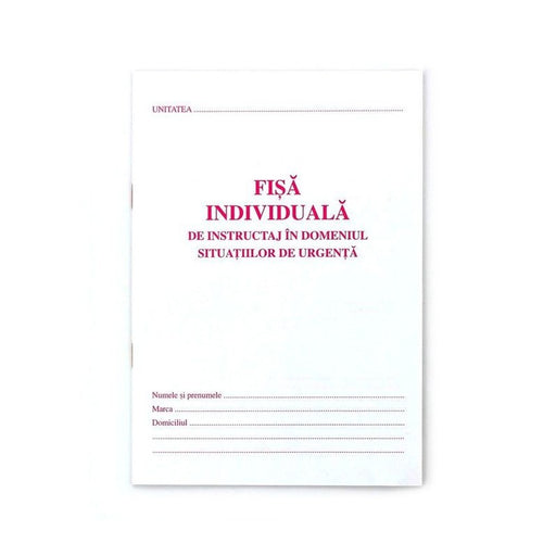 Fișă Individuală PSI (ISU) A5 8 file Nebo