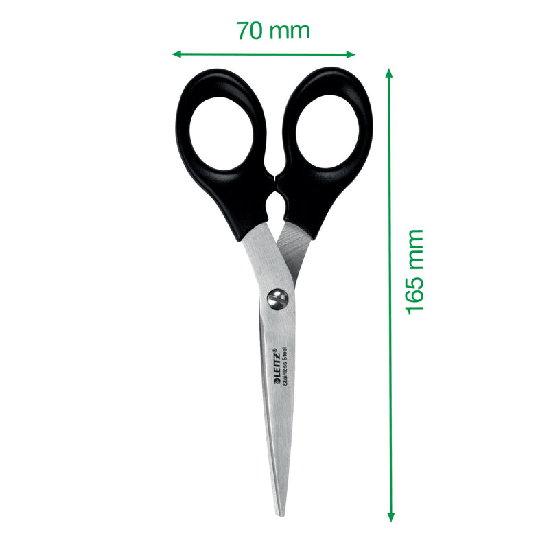 Foarfecă de Birou 16,5 cm Neagră Oțel Inoxidabil Leitz
