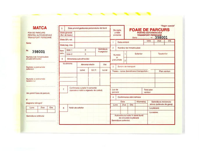 Foi de Parcurs Persoane A4 Inseriate 100 file Nebo