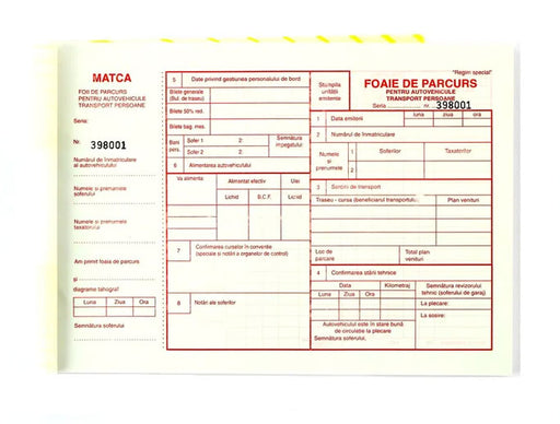 Foi de Parcurs Persoane A4 Inseriate 100 file Nebo