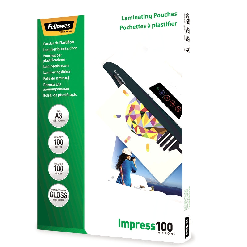Folie Laminare A3 100 microni 100 buc Fellowes