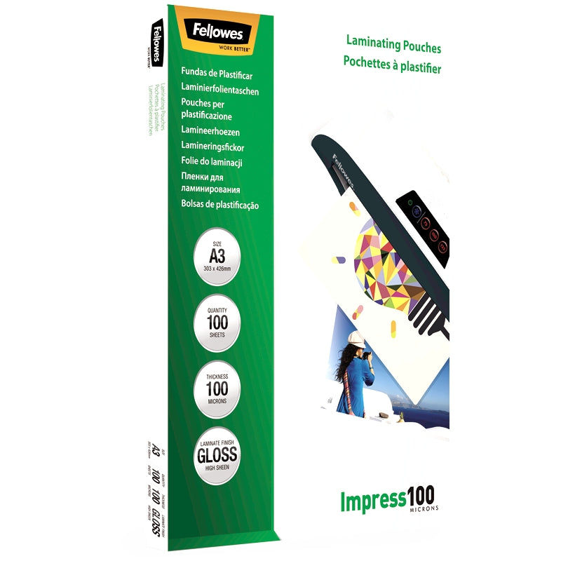 Folie Laminare A3 100 microni 100 buc Fellowes