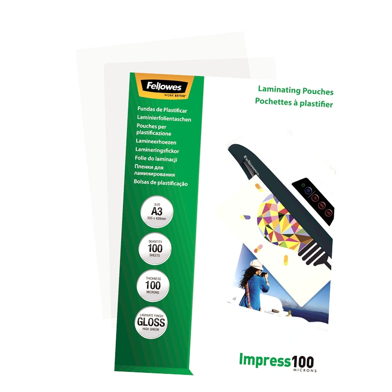 Folie Laminare A3 100 microni 100 buc Fellowes