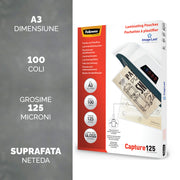 Folie Laminare ImageLast A3 125 microni 100 buc Fellowes