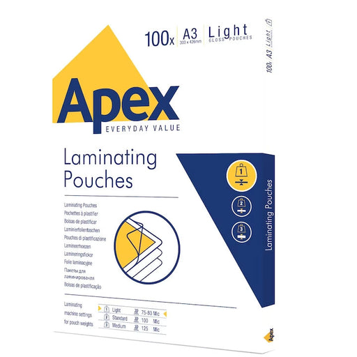 Folie Laminare Apex A3 80 microni 100 buc Fellowes