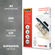 Folie Laminare ImageLast A4 125 microni 100 buc Fellowes
