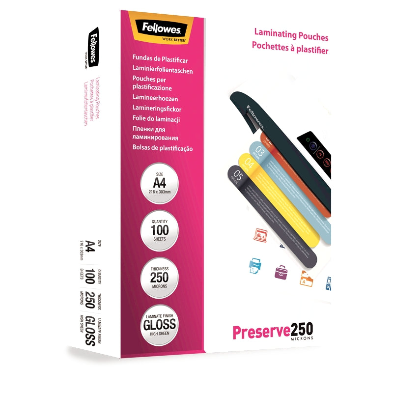 Folie Laminare A4 250 microni 100 buc Fellowes